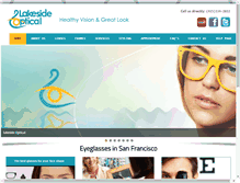 Tablet Screenshot of lakesideopticals.com